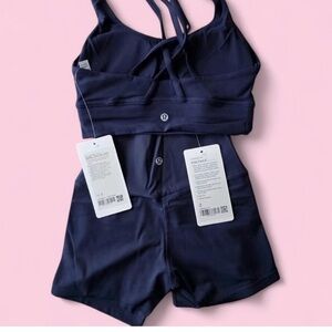 lululemon athletica Navy Sports Bra & Shorts Set